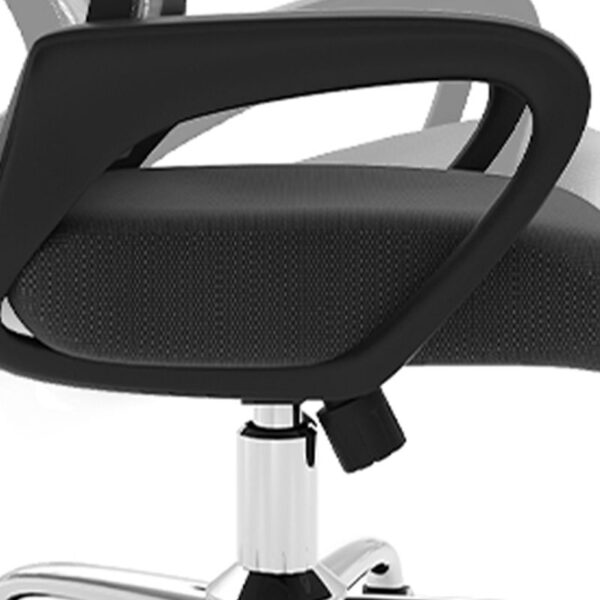 Ergonomic office task chair, Black mesh chair, Office seating, Breathable mesh, Lumbar support, Adjustable features, Task chair, Business furniture, Sleek office decor, Contemporary design, Office essentials, Workspace efficiency, Modern office, Ergonomic comfort, Office upgrade, Stylish task chair, Productivity chair, Mesh backrest, Comfortable workspace.