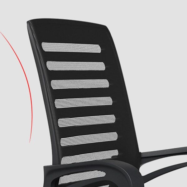 Ergonomic office task chair, Black mesh chair, Office seating, Breathable mesh, Lumbar support, Adjustable features, Task chair, Business furniture, Sleek office decor, Contemporary design, Office essentials, Workspace efficiency, Modern office, Ergonomic comfort, Office upgrade, Stylish task chair, Productivity chair, Mesh backrest, Comfortable workspace.