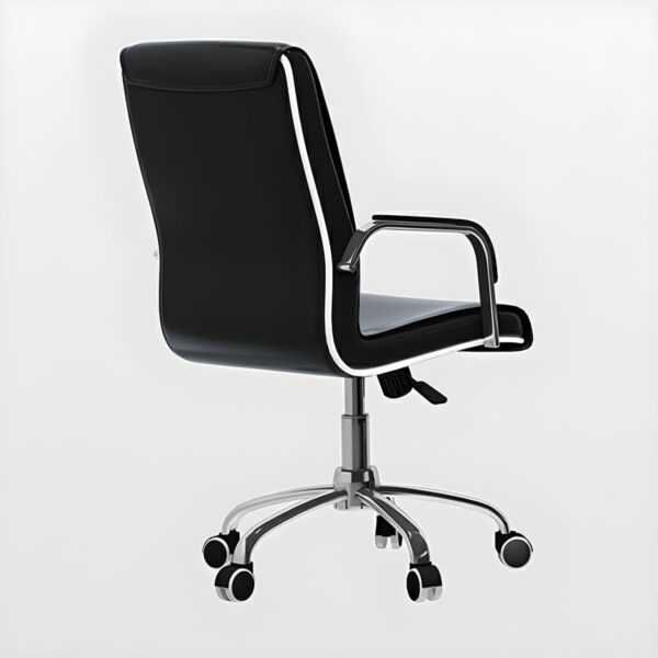 ergonomic, comfortable, adjustable, supportive, stylish, sleek, professional, versatile, durable, high-quality, executive, swivel base, padded seat, breathable upholstery, lumbar support, adjustable armrests, contemporary design, ergonomic comfort, smooth gliding casters, executive style, sleek lines, premium materials, ergonomic design, executive presence, office-ready, business-ready, meeting-ready, boardroom-ready, functional, efficient, productive, workspace essential, reliable, modern, ergonomic support, comfortable seating, versatile use.