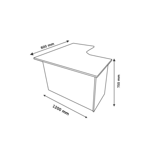 1.2m L shaped Executive office desk, executive office desks, office furniture