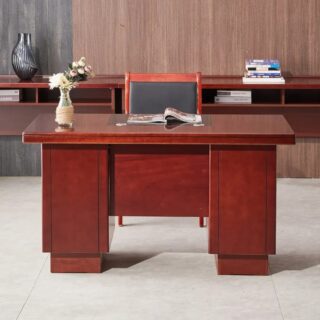 Mahogany study desk, 03 drawers, Office furniture, Study workspace, Mahogany wood, Premium materials, Sleek design, Functional storage, Contemporary style, Workspace organization, Home office, Professional ambiance, Elegant desk, Storage solution, Modern decor, Study essentials, Workspace efficiency, Mahogany finish, Office upgrade, Study room furniture.