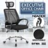 an Ergonomic Head Rest Office Chair, Stylish black mesh back swivel chair, Ergonomic black mesh back desk chair, Contemporary office chair with black mesh back , Sleek black mesh back office chair, Black mesh back modern office chair