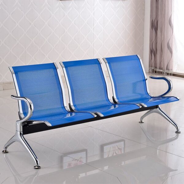 3-link metallic waiting bench