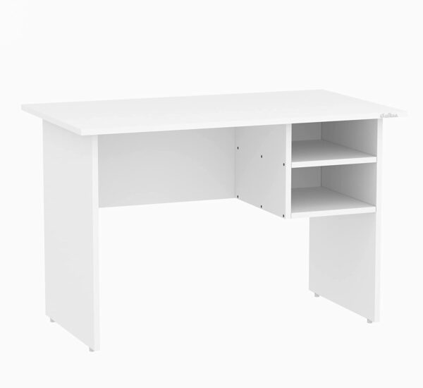 Anikaa Grady Engineered Wood Study Table, Writing Desk, Computer Desk, Study Desk, Office Desk, Small Office Table, Laptop Table with Drawer, Computer Table (White) (D.I.Y) Matte Finish