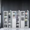 2-Door full-glass metallic office cabinet - Image 10