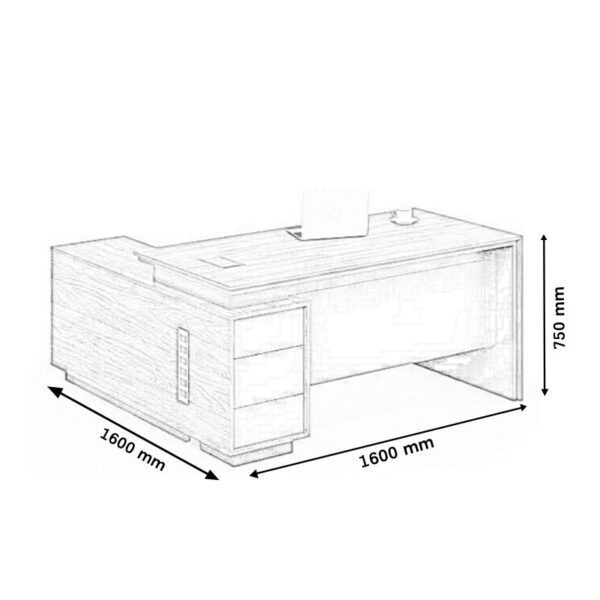 1.6 meters office desk