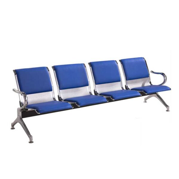 waiting-seat-4-seater-steel-mesh-grey-pvc-black-chrome-frame