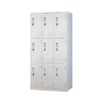 9-locker steel cabinet