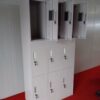 9-locker steel cabinet