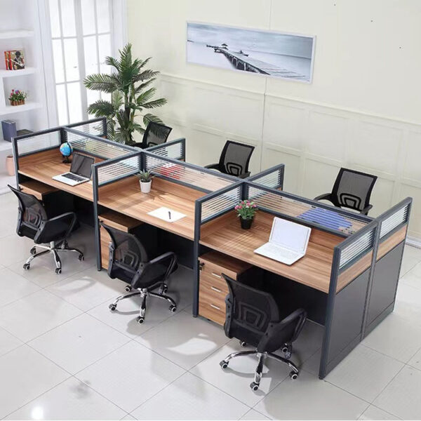 Six way office workstation