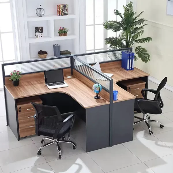 Six way office workstation