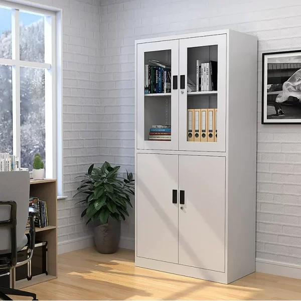 2-door metallic office cabinet