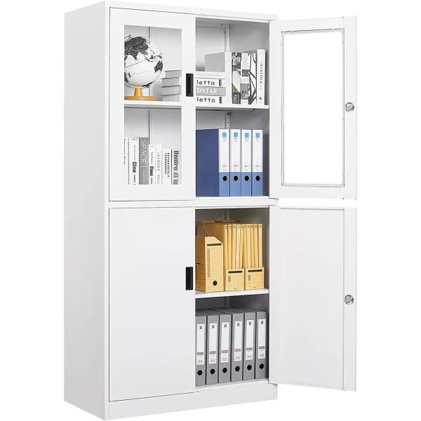 2-door metallic office cabinet