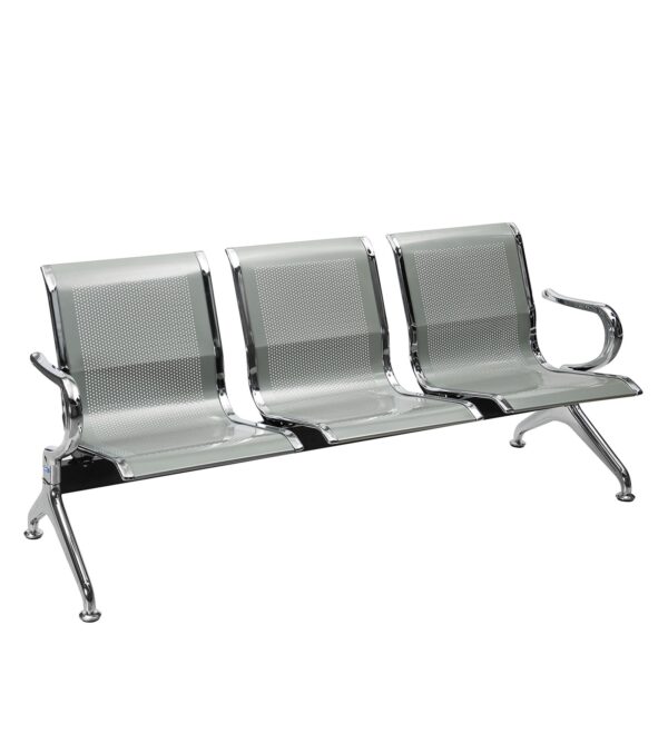 airport 3-link non-padded bench