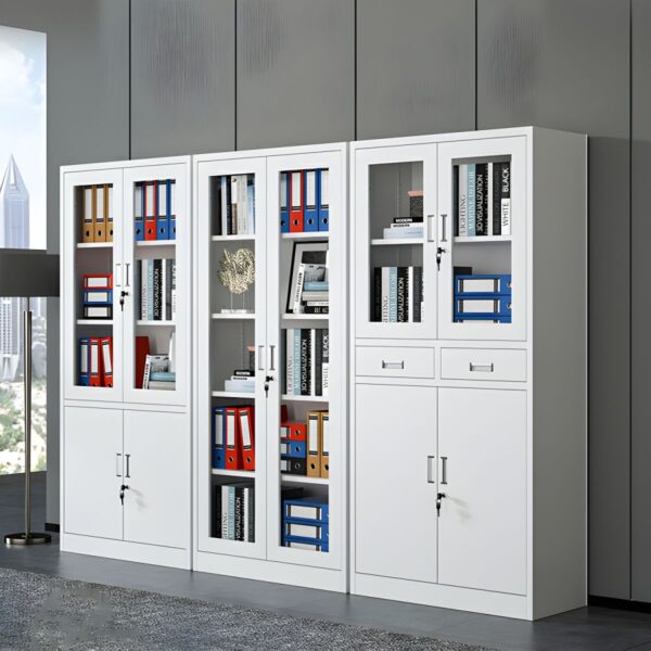 2-door metallic office cabinet