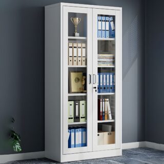 2-door metallic office cabinet