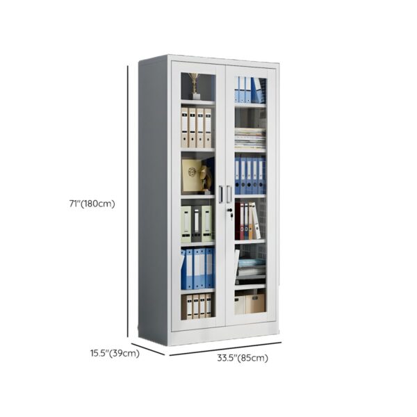 2-door metallic office cabinet