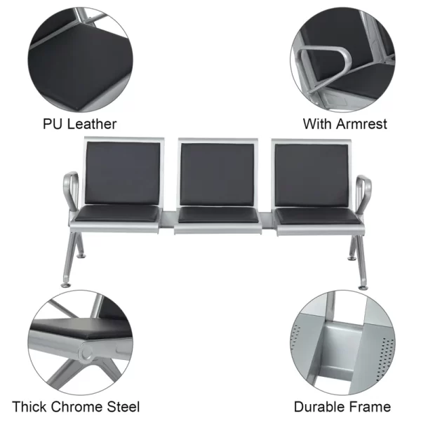 three seater office bench