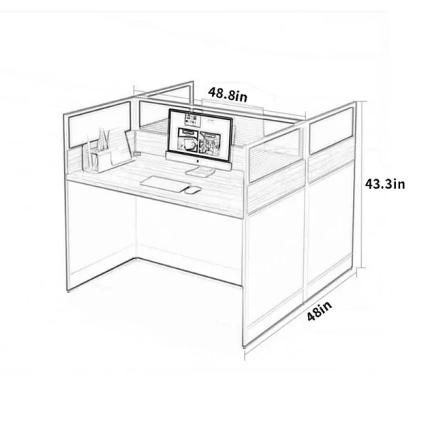 two way office workstation