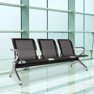 Kinbor-3-Seat-Airport-Office-Bank-Guest-Reception-Waiting-Chair-Bench-Steel-Frame-Black_