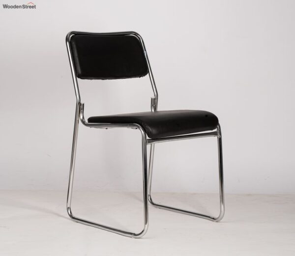 chrome stackable visitor chairs