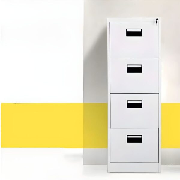 white 4 Drawer Office Filing cabinet, white 4 drawer storage cabinet, filing cabinet
