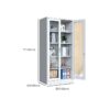 2 Door Full Glass Office Cabinet, office furniture, office cabinet, White 2 Door Full Glass Office Cabinet