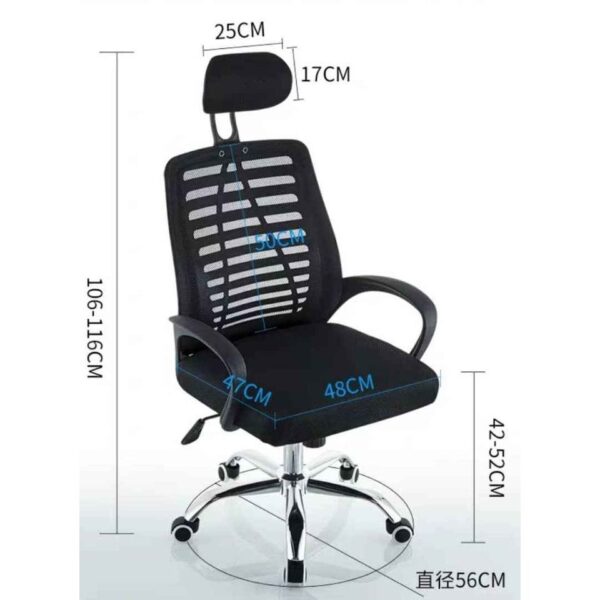 Affordable office chairs in Kenya, High-back headrest executive office seat