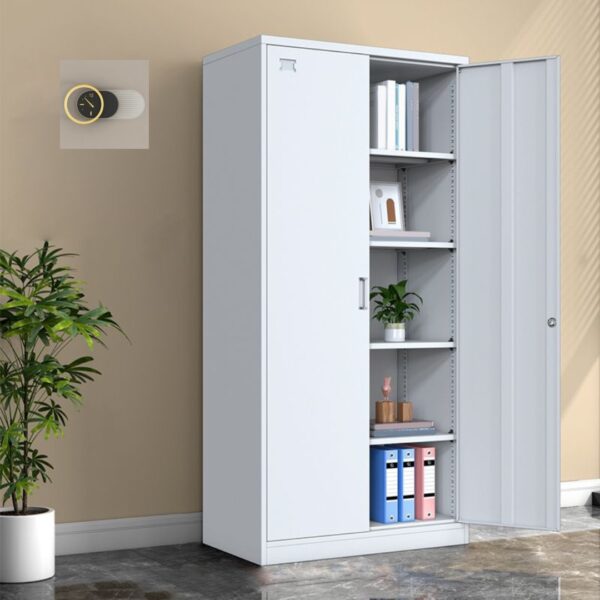 2 Door Metallic Filing Cabinet, office furniture, white storage cabinet