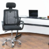 black Highback Headrest office Chair, office chairs,office furniture