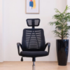 black Highback Headrest office Chair, office chairs,office furniture