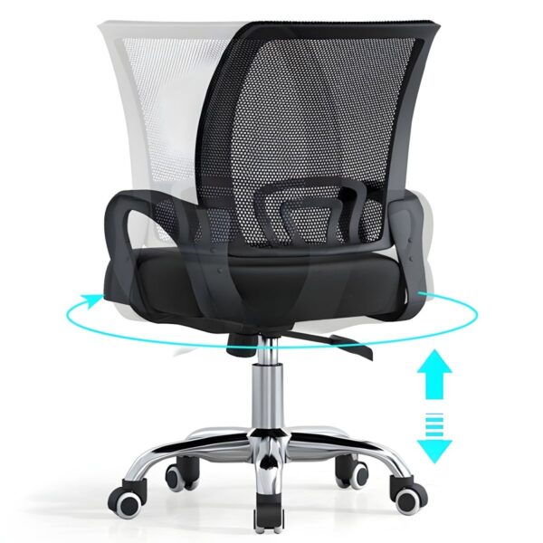 "Clerical, mesh, swivel, office chair, ergonomic, breathable, lumbar support, adjustable armrests, sturdy frame, high-quality materials, comfortable seating, supportive backrest, reliable, long-lasting, ergonomic features, adjustable height, tilt mechanism, heavy-duty construction, task chair, comfort-focused, office ergonomics, reliable support, durable seating, executive chair, comfortable seating, professional, productivity, work efficiency, workspace comfort, modern design, productive, office furniture, clerical chair, mesh backrest, ergonomic support, swivel base, clerical seating, office essentials, ergonomic office chair"