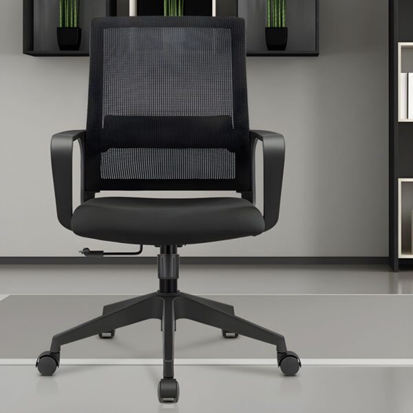 Mesh Swivel Office Seat, Mesh Office Chair, Swivel Desk Chair, Ergonomic Seating, Breathable Mesh Back, Comfortable Design, Adjustable Lumbar Support, 360-Degree Swivel, Smooth Rolling Casters, Sturdy Base, Modern Office Furniture, Sleek and Contemporary Aesthetic, Ideal for Home Offices or Corporate Settings, Supports Proper Posture, Promotes Air Circulation, Enhances Comfort During Long Hours of Sitting, Adjustable Height, Tilt Mechanism for Reclining, Armrests for Added Support, Easy Assembly, Durable Construction, Suitable for Various Body Types, Versatile and Practical, Enhances Office Productivity, Provides Comfortable Seating Solution, Improves Workspace Ergonomics, Stylish Addition to Any Office Environment, Mesh Office Seating, Office Chair with Mesh Back, Swivel Chair with Mesh, Ergonomic Mesh Office Chair, Breathable Office Chair, Mesh Swivel Desk Chair.