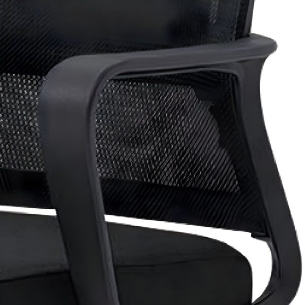 Black mesh back desk chair, office furniture, desk chair, mesh chair, ergonomic chair, comfortable seating, supportive chair, office seating, office essentials, office equipment, breathable chair, adjustable chair, swivel chair, modern design chair, task chair, durable mesh chair, commercial-grade chair, office chair with mesh backrest, ergonomic office furniture, black desk chair, office chair for long hours, office chair with lumbar support, ergonomic desk chair, office chair with adjustable arms, office chair with headrest, office chair with ergonomic design, black office furniture, stylish desk chair, premium desk chair, high-quality desk chair, black mesh office chair, executive chair, office decor, office accessories.