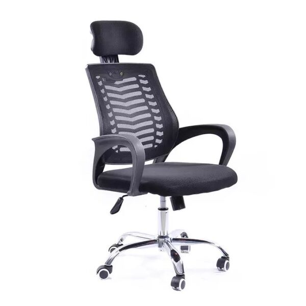 Headrest office seat, office furniture, ergonomic chair, office seating, headrest chair, comfortable seating, supportive chair, adjustable chair, swivel chair, lumbar support chair, breathable chair, modern design chair, task chair, durable office chair, commercial-grade chair, office chair with headrest, ergonomic office furniture, office chair for long hours, office chair with adjustable headrest, executive chair, high-back chair, office essentials.