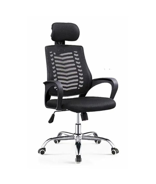 Ergonomic, headrest chair, comfortable, supportive, adjustable, lumbar support, padded seat, cushioned armrests, swivel base, smooth-rolling casters, modern design, sleek, contemporary, professional, workspace, office chair, task chair, productivity, focus, concentration, adjustable height, tilt mechanism, durable construction, sturdy frame, lightweight, mobility, versatile, office environment, ergonomic seating, efficient, ergonomic design, ergonomic features, ergonomic comfort, ergonomic support, headrest chair, ergonomic office chair, office furniture, office seating, comfortable seating, executive chair, computer chair, ergonomic headrest chair, ergonomic support, ergonomic seating.