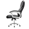 High back executive office chair, ergonomic design, premium upholstery, comfortable seating, adjustable features, lumbar support, padded armrests, executive style, professional appearance, swivel base, durable construction, executive comfort, stylish design, office furniture, executive seating, high-back chair, task chair, comfort-focused, office ergonomics, reliable support, ergonomic features, ergonomic seating, comfortable seating, executive furniture, executive workspace, productive workspace.