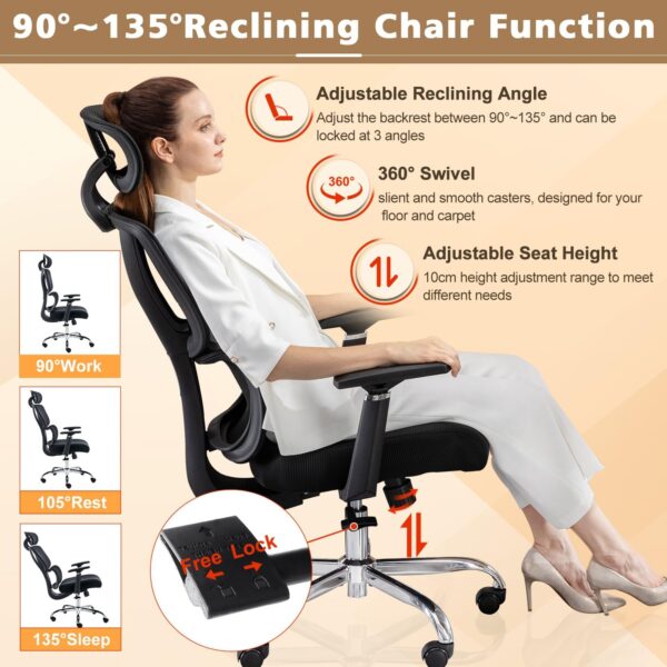 High-back Orthopedic Office Chair - Image 25