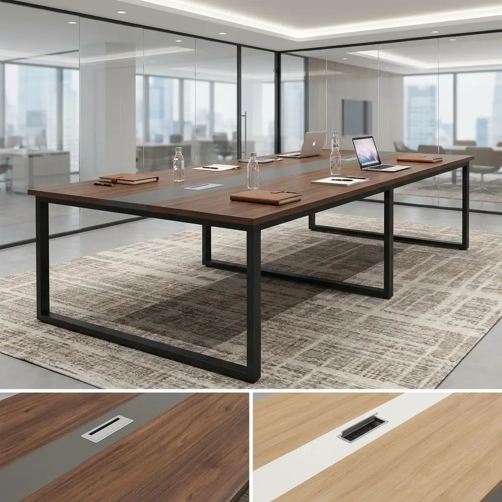 office furniture, conference tables.