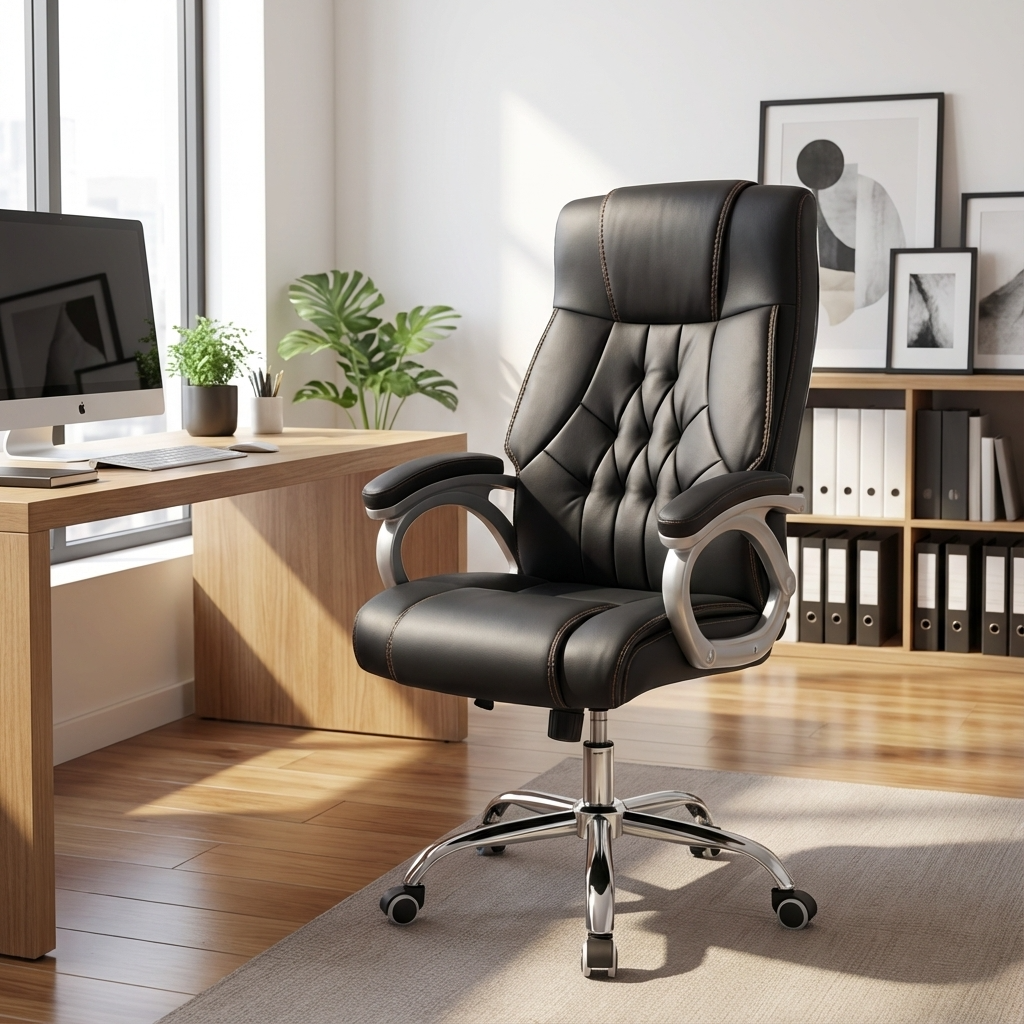 executive office leather seat, Office chairs.