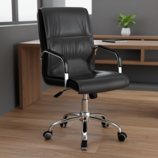 Premium Comfort & Professional Elegance The Modern Executive Office Chair is a sophisticated seating solution designed to deliver exceptional comfort, ergonomic support, and contemporary style for today's professional workspace. Ideal for executives, managers, business owners, and home office users, this chair combines functionality with a sleek executive appearance. The chair features a high-back ergonomic design that provides excellent support for the head, neck, shoulders, and back, helping users maintain proper posture and reduce fatigue during long working hours. Its generously padded seat and backrest are crafted with high-density foam cushioning, offering superior comfort and long-lasting support throughout the workday. Many models include ergonomic features such as: Adjustable seat height Reclining backrest mechanism Tilt lock function Built-in lumbar support Adjustable armrests Adjustable headrest 360° swivel rotation Smooth caster wheel mobility Depending on the model, upholstery options may include: Premium PU leather Genuine leather finishes Breathable mesh backrest High-quality fabric upholstery The chair is supported by a heavy-duty chrome, aluminum, or reinforced nylon base, ensuring excellent stability, durability, and smooth mobility. Its modern executive styling makes it suitable for: Executive offices Corporate workstations Boardrooms and meeting rooms Home office setups Professional consultation spaces Popular color options may include: Black Brown Grey White Contemporary two-tone finishes Key Features Modern executive office chair design High-back ergonomic support system High-density foam cushioning Integrated lumbar support Adjustable height and reclining functions Adjustable armrests and headrest Smooth 360° swivel movement Durable chrome or nylon base construction Premium upholstery options Professional executive appearance Ideal For Executives and managers Corporate professionals Business owners Remote workers Long-hour computer users Benefits Supports proper posture and spinal alignment Reduces neck, shoulder, and back fatigue Enhances comfort during extended work sessions Improves workplace productivity and focus Adds a professional and modern touch to any office Why Choose This Office Chair? The Modern Executive Office Chair combines ergonomic support, premium comfort, and contemporary executive styling in one versatile seating solution. Its adjustable features, durable construction, and elegant appearance make it an excellent choice for creating a comfortable, productive, and professional workspace.