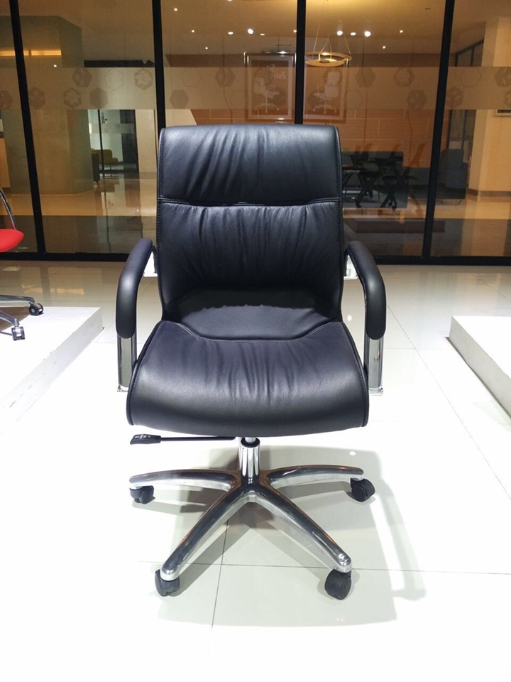 Premium Comfort & Professional Elegance The Modern Executive Office Chair is a sophisticated seating solution designed to deliver exceptional comfort, ergonomic support, and contemporary style for today's professional workspace. Ideal for executives, managers, business owners, and home office users, this chair combines functionality with a sleek executive appearance. The chair features a high-back ergonomic design that provides excellent support for the head, neck, shoulders, and back, helping users maintain proper posture and reduce fatigue during long working hours. Its generously padded seat and backrest are crafted with high-density foam cushioning, offering superior comfort and long-lasting support throughout the workday. Many models include ergonomic features such as: Adjustable seat height Reclining backrest mechanism Tilt lock function Built-in lumbar support Adjustable armrests Adjustable headrest 360° swivel rotation Smooth caster wheel mobility Depending on the model, upholstery options may include: Premium PU leather Genuine leather finishes Breathable mesh backrest High-quality fabric upholstery The chair is supported by a heavy-duty chrome, aluminum, or reinforced nylon base, ensuring excellent stability, durability, and smooth mobility. Its modern executive styling makes it suitable for: Executive offices Corporate workstations Boardrooms and meeting rooms Home office setups Professional consultation spaces Popular color options may include: Black Brown Grey White Contemporary two-tone finishes Key Features Modern executive office chair design High-back ergonomic support system High-density foam cushioning Integrated lumbar support Adjustable height and reclining functions Adjustable armrests and headrest Smooth 360° swivel movement Durable chrome or nylon base construction Premium upholstery options Professional executive appearance Ideal For Executives and managers Corporate professionals Business owners Remote workers Long-hour computer users Benefits Supports proper posture and spinal alignment Reduces neck, shoulder, and back fatigue Enhances comfort during extended work sessions Improves workplace productivity and focus Adds a professional and modern touch to any office Why Choose This Office Chair? The Modern Executive Office Chair combines ergonomic support, premium comfort, and contemporary executive styling in one versatile seating solution. Its adjustable features, durable construction, and elegant appearance make it an excellent choice for creating a comfortable, productive, and professional workspace.