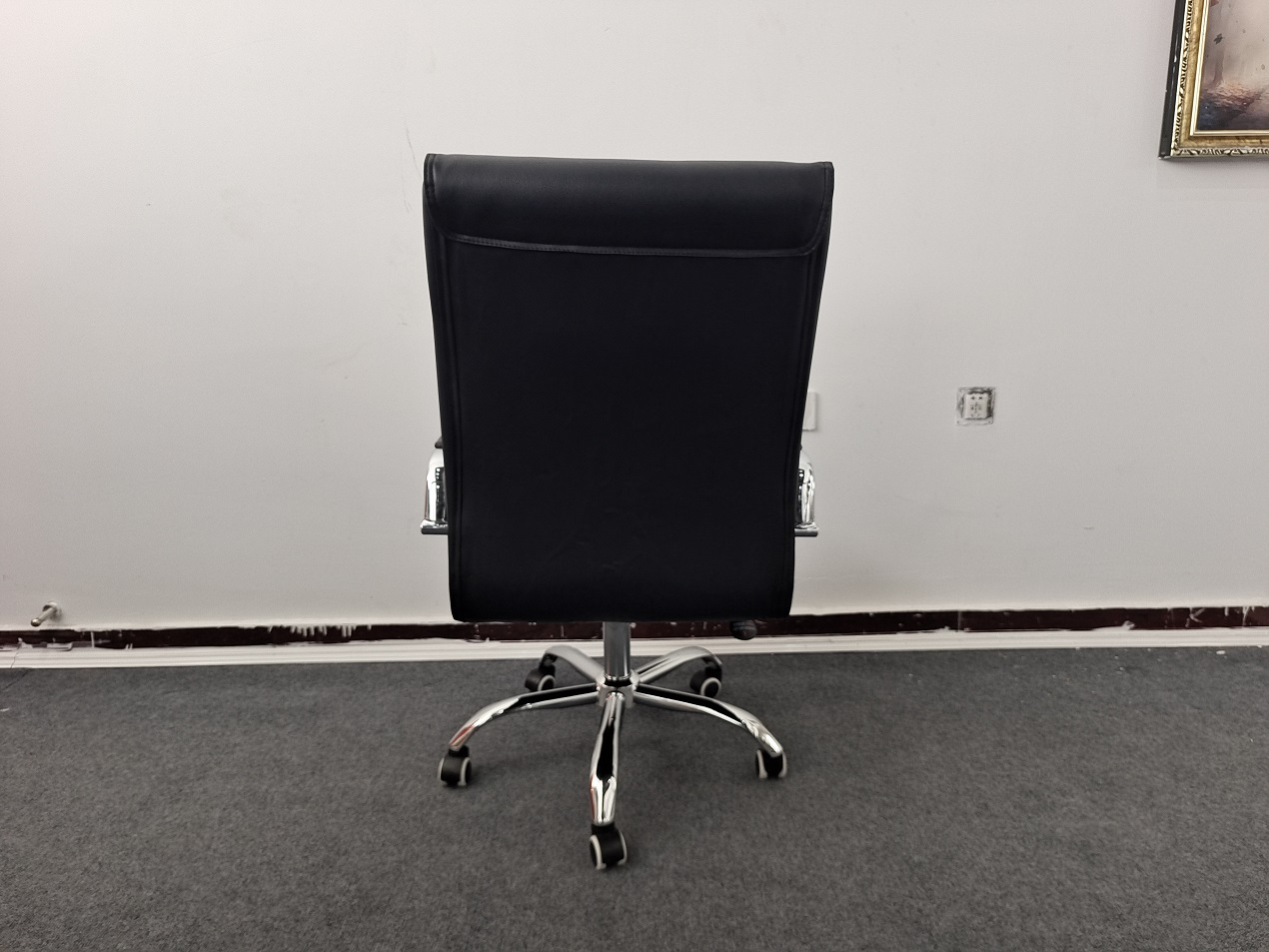Premium Comfort & Professional Elegance The Modern Executive Office Chair is a sophisticated seating solution designed to deliver exceptional comfort, ergonomic support, and contemporary style for today's professional workspace. Ideal for executives, managers, business owners, and home office users, this chair combines functionality with a sleek executive appearance. The chair features a high-back ergonomic design that provides excellent support for the head, neck, shoulders, and back, helping users maintain proper posture and reduce fatigue during long working hours. Its generously padded seat and backrest are crafted with high-density foam cushioning, offering superior comfort and long-lasting support throughout the workday. Many models include ergonomic features such as: Adjustable seat height Reclining backrest mechanism Tilt lock function Built-in lumbar support Adjustable armrests Adjustable headrest 360° swivel rotation Smooth caster wheel mobility Depending on the model, upholstery options may include: Premium PU leather Genuine leather finishes Breathable mesh backrest High-quality fabric upholstery The chair is supported by a heavy-duty chrome, aluminum, or reinforced nylon base, ensuring excellent stability, durability, and smooth mobility. Its modern executive styling makes it suitable for: Executive offices Corporate workstations Boardrooms and meeting rooms Home office setups Professional consultation spaces Popular color options may include: Black Brown Grey White Contemporary two-tone finishes Key Features Modern executive office chair design High-back ergonomic support system High-density foam cushioning Integrated lumbar support Adjustable height and reclining functions Adjustable armrests and headrest Smooth 360° swivel movement Durable chrome or nylon base construction Premium upholstery options Professional executive appearance Ideal For Executives and managers Corporate professionals Business owners Remote workers Long-hour computer users Benefits Supports proper posture and spinal alignment Reduces neck, shoulder, and back fatigue Enhances comfort during extended work sessions Improves workplace productivity and focus Adds a professional and modern touch to any office Why Choose This Office Chair? The Modern Executive Office Chair combines ergonomic support, premium comfort, and contemporary executive styling in one versatile seating solution. Its adjustable features, durable construction, and elegant appearance make it an excellent choice for creating a comfortable, productive, and professional workspace.