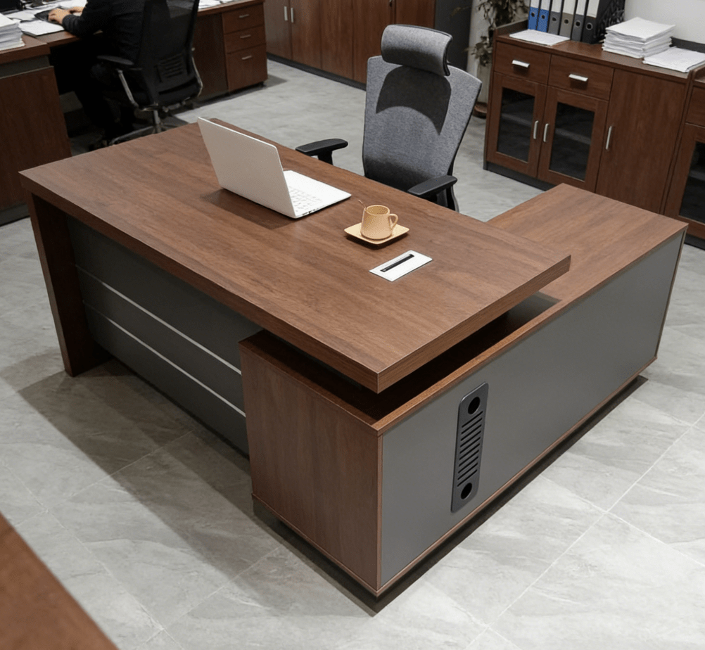 5.24934FT L-shaped Executive Office Desk - Image 9