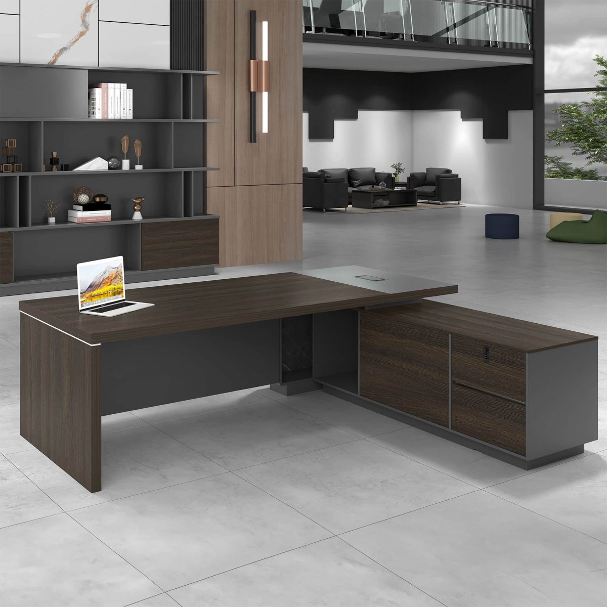 5.24934FT L-shaped Executive Office Desk - Image 14