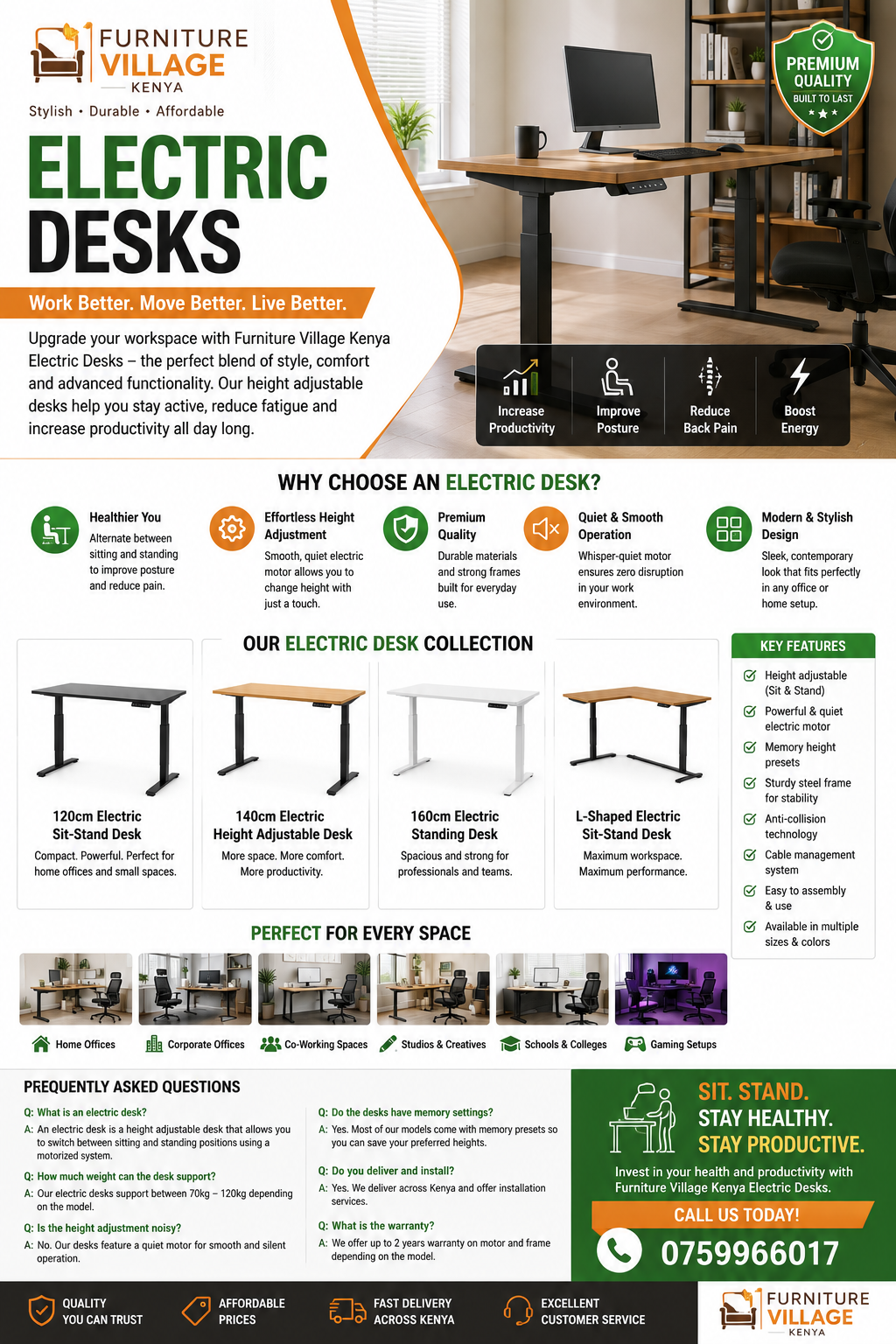 electric desks