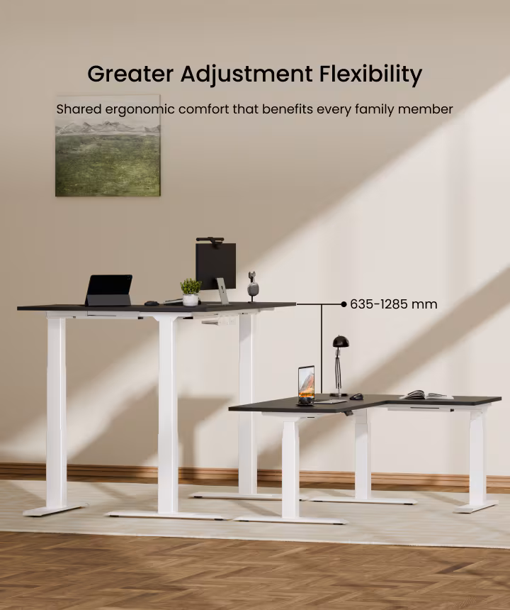 L-shaped Electric Standing Desk - desks prices online. premium L-shaped standing desk 140cm, 140cm standing desk Kenya, L-shaped standing desk Kenya, L-shaped adjustable desk, electric standing desk Kenya, height adjustable desk Kenya, sit stand desk Kenya, premium standing desk Nairobi, corner standing desk Kenya, executive standing desk Kenya, modern office standing desk, ergonomic office desk Kenya, adjustable office workstation, electric L-shaped desk, 140cm office desk, L-shaped office workstation, height adjustable workstation, standing office desk Nairobi, corporate standing desk Kenya, home office standing desk, multi-monitor standing desk, modern executive workstation, office furniture Kenya, adjustable executive desk, premium office furniture Kenya