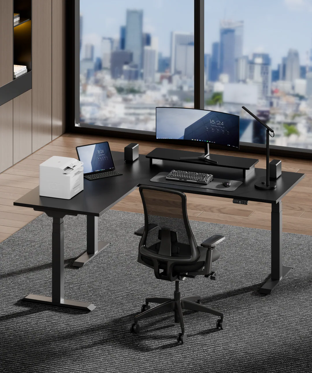 L-shaped Electric Standing Desk - desks prices online. premium L-shaped standing desk 140cm, 140cm standing desk Kenya, L-shaped standing desk Kenya, L-shaped adjustable desk, electric standing desk Kenya, height adjustable desk Kenya, sit stand desk Kenya, premium standing desk Nairobi, corner standing desk Kenya, executive standing desk Kenya, modern office standing desk, ergonomic office desk Kenya, adjustable office workstation, electric L-shaped desk, 140cm office desk, L-shaped office workstation, height adjustable workstation, standing office desk Nairobi, corporate standing desk Kenya, home office standing desk, multi-monitor standing desk, modern executive workstation, office furniture Kenya, adjustable executive desk, premium office furniture Kenya