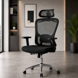 High-Back Ergonomic Orthopedic Chair The High-Back Ergonomic Orthopedic Chair is designed to provide supportive and comfortable seating for professionals who spend extended periods working at a desk. Its high-back design provides broad upper-body support while creating a professional appearance for modern offices. This office chair is suitable for executive offices, corporate workstations, home offices, reception areas, study spaces, and other professional environments. High-Back Supportive Design The high-back construction provides extended support across the back compared with lower office chair designs. This makes it a practical choice for users who prefer a chair with more extensive back coverage. The supportive backrest can help create a comfortable seating position during everyday desk work, computer tasks, meetings, and administrative activities. Ergonomic Office Seating The ergonomic design focuses on creating a practical seating position for desk-based work. A well-positioned office chair can help users maintain a more organized sitting posture while working at a computer or desk. For the best experience, adjust the chair and workstation to suit your individual height, desk position, and preferred sitting position. Orthopedic-Inspired Office Chair The term “orthopedic” is commonly used to describe office chairs designed with additional emphasis on supportive seating and back comfort. This chair is suitable for users looking for a supportive high-back office seating option. Individual comfort needs vary, so the chair should be adjusted correctly and used together with an appropriately positioned desk and monitor. Comfortable Chair for Long Working Hours Professionals who spend much of the day at their desks can benefit from a supportive office chair. The high-back design provides a larger backrest area for everyday working activities. It is suitable for computer work, administrative tasks, studying, writing, online meetings, and other desk-based activities. Professional Office Chair for Kenya The High-Back Ergonomic Orthopedic Chair is suitable for businesses and professionals looking for comfortable office furniture in Kenya. It can be used in corporate offices, private businesses, institutions, home offices, consulting rooms, and other professional workspaces. Its professional appearance makes it easy to incorporate into different office environments. Key Features High-back ergonomic design Supportive backrest Orthopedic-inspired seating design Suitable for extended desk work Designed for everyday office use Professional appearance Suitable for computer workstations Ideal for executive and professional offices Suitable for home and corporate offices Flexible office seating solution Ideal for Computer Workstations The chair is suitable for users working with desktop computers, laptops, monitors, and other office equipment. Its high-back structure provides a supportive seating option for everyday computer-based tasks. Correct desk and monitor positioning can further improve the overall ergonomics of the workstation. Suitable for Executive and Professional Offices The High-Back Ergonomic Orthopedic Chair can complement executive desks, workstations, meeting areas, and private offices. Its larger backrest provides a substantial appearance that works well in professional environments. It can also be used by managers, administrators, consultants, accountants, designers, and other professionals. Suitable for Home Offices Working from home requires furniture that can provide a practical and comfortable workspace. This high-back office chair can be paired with an executive desk, computer desk, or workstation to create a dedicated home office. Its professional design allows it to fit naturally into modern home working environments. Supportive Seating for Daily Office Activities A quality office chair should provide a stable and comfortable place to sit throughout the working day. The high-back ergonomic design offers a supportive seating solution for reading, writing, computer work, paperwork, and virtual meetings. Users should maintain regular movement and take appropriate breaks during prolonged periods of sitting. Modern and Professional Office Seating The High-Back Ergonomic Orthopedic Chair combines a professional office appearance with a supportive high-back design. It can help complete the look of an executive or professional workstation. Pair it with a suitable desk, filing cabinet, office storage cabinet, or workstation for a coordinated office setup. Why Choose a High-Back Ergonomic Orthopedic Chair? This chair is a practical choice for users who want more extensive back support than a standard low-back office chair. Its ergonomic-inspired design makes it suitable for everyday desk work, while the high-back structure provides a substantial seating profile. It is suitable for both professional and home working environments. Create a More Comfortable Workstation For better workstation comfort, combine the chair with a desk at an appropriate height, a correctly positioned monitor, suitable keyboard placement, and adequate workspace. The chair can form an important part of a well-organized ergonomic workstation designed for productive daily work.